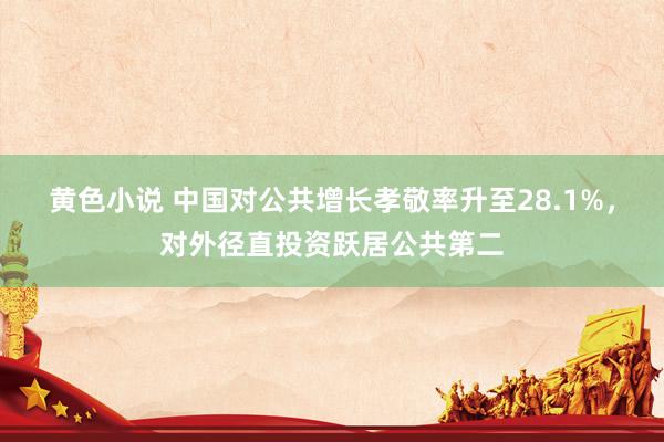 黄色小说 中国对公共增长孝敬率升至28.1%，对外径直投资跃居公共第二