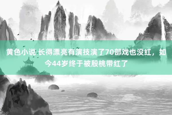 黄色小说 长得漂亮有演技演了70部戏也没红，如今44岁终于被殷桃带红了