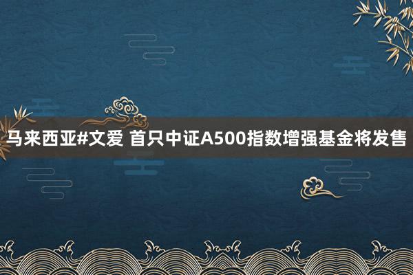 马来西亚#文爱 首只中证A500指数增强基金将发售