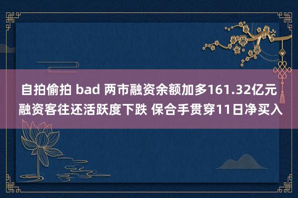 自拍偷拍 bad 两市融资余额加多161.32亿元 融资客往还活跃度下跌 保合手贯穿11日净买入