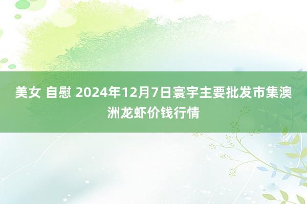 美女 自慰 2024年12月7日寰宇主要批发市集澳洲龙虾价钱行情