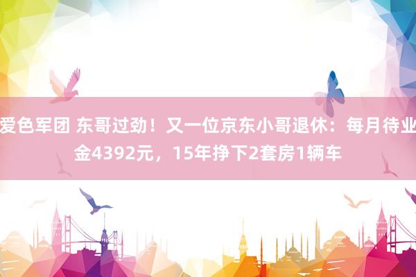 爱色军团 东哥过劲！又一位京东小哥退休：每月待业金4392元，15年挣下2套房1辆车