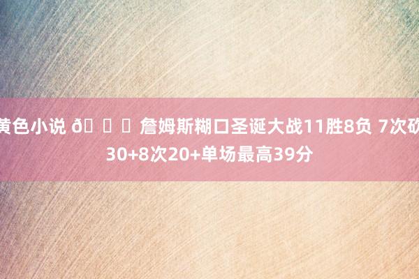 黄色小说 👑詹姆斯糊口圣诞大战11胜8负 7次砍30+8次20+单场最高39分